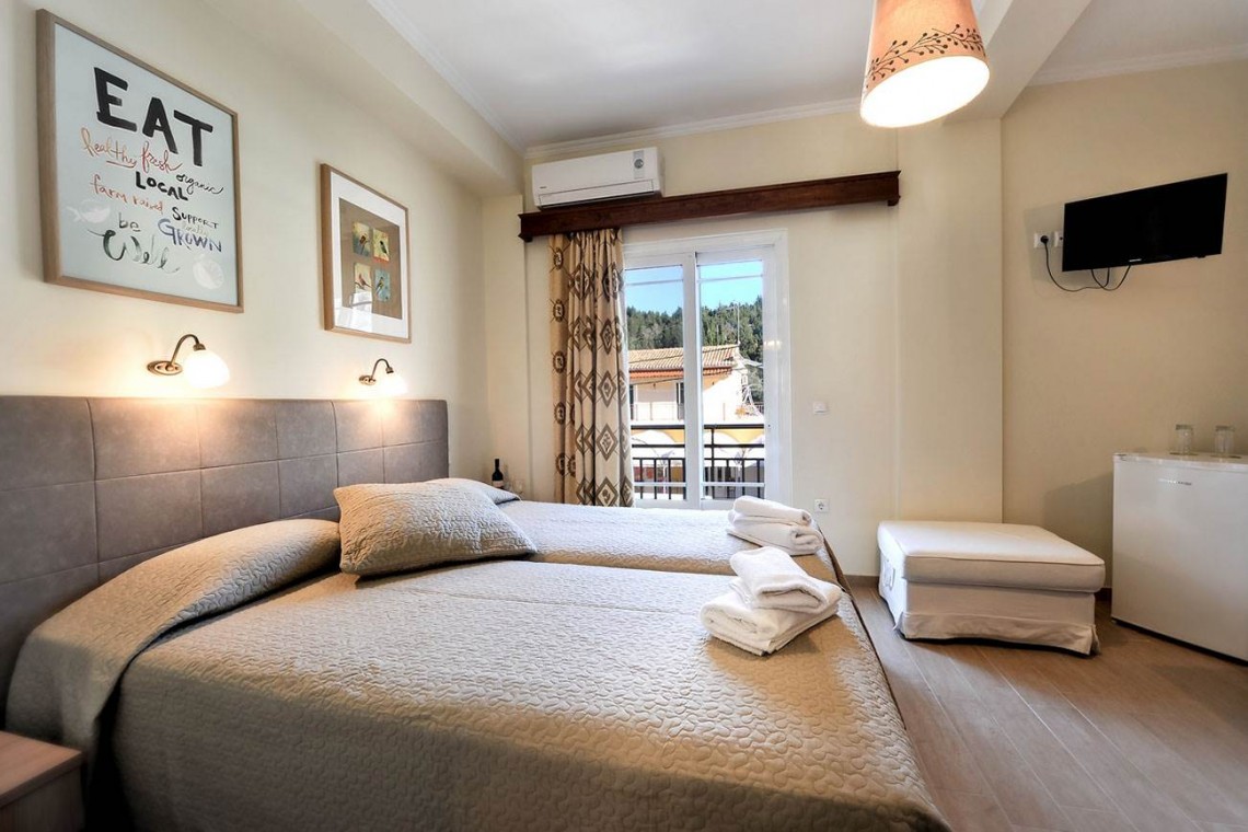 Paxi (Paxos) Villas-Ilios Hotel - Triple Room-Paxos Retreats